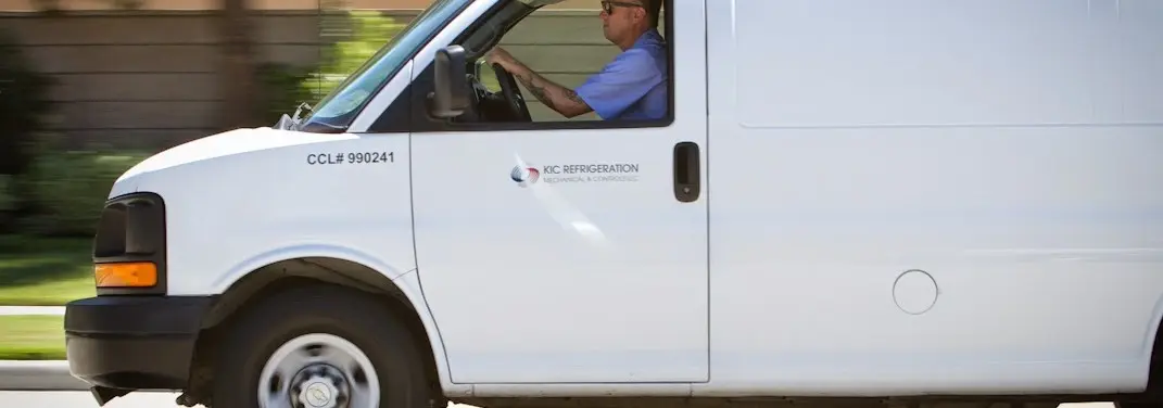 KIC Refrigeration service vehicle serving Centerville area